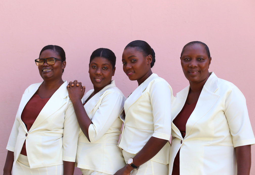 June 2018 Midwife graduates - two of whom joined the MamaBaby Haiti staff.