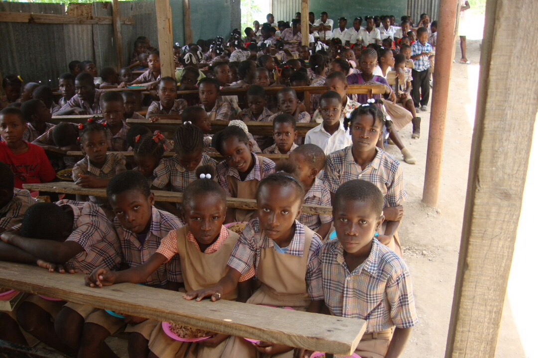 Students at the Breath of Life Christian Academy in Haiti
