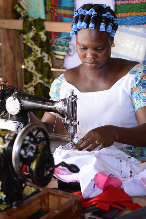 Mentors Ghana Woman Sewing